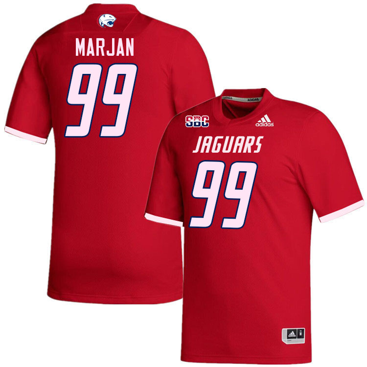 #99 Laith Marjan South Alabama Jaguars Jerseys,College Football Uniforms,Apparels Stitched-Red